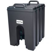 Cambro 1000LCD110 Black 11.75 Gallon Camtainer Insulated Beverage Dispenser