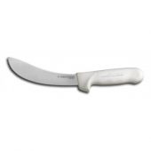 Dexter 06123 6" Sani-Safe Skinning Knife with High-Carbon Steel Blade and White Handle