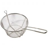 Town 42939 Stainless Steel 8.5" Diameter Round Pasta / Culinary Basket With 8" Handle