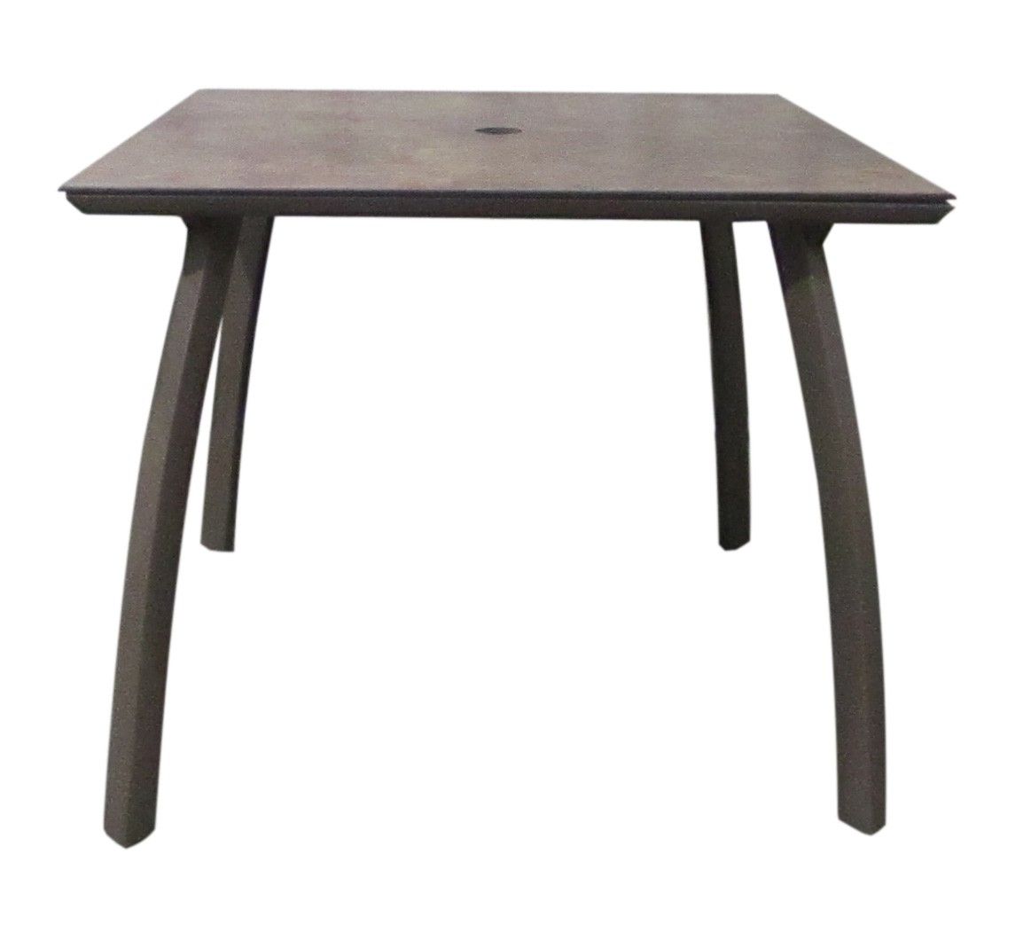 36  High Steel Table With Storage Shelf Details about  / Patio Festival
