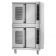 Alto-Shaam 2-ASC-4E/STK 38" Platinum Series Stacked Full Size Electric Convection Oven With Manual Controls And Porcelain Enamel Interior, 208V/1P
