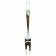 Tablecraft 3312 Dalton II Collection Stainless Steel 2-Tine Fork