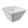 American Metalcraft CSC20 White 2 oz 2 1/2 Inch Square Prestige Collection Porcelain Sauce Cup