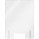 Aarco FPS2418PC Freestanding Polycarbonate Protective Shield with Pass-Thru, 24" x 18"