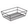 American Metalcraft RMB95B Black Small 9" x 6" Grid Basket