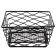 American Metalcraft BNRB86B Black Square 8" x 4" Wire Birdnest Basket / Riser