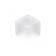 American Metalcraft ACF125 1 1/8" Frosted White Acrylic Cube Card Holder