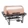 American Metalcraft MESA72C 8 Qt. Mesa Stainless Steel Rectangular Roll-Top Chafer With Hammered Copper Cover