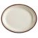 CAC AZ-13 11.5" Ceramic Arizona Narrow Rim Oval Platter/Brown Speckled