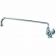 T&S Brass B-0210 Single-Hole Wall-Mounted Single Pantry Faucet with 18" Swing Nozzle - 1/2" NPT