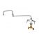T&S Brass B-0250 18" Double Jointed Deck-Mounted Pantry Faucet with 18" Swing Nozzle - 1/2" NPSM