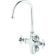 T&S Brass B-0316 Wall Mounted Double Pantry Faucet with 10-Inch Swivel Gooseneck Nozzle