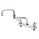 T&S Brass B-1132 Deck Mount Workboard Faucet with 18" Double Joint Swing Nozzle and 8" Centers