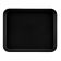 Cambro 2632110 Black 10 7/16 Inch x 12 3/4 Inch (26.5 cm x 32.5 cm) Rectangular Fiberglass Metric Camtray