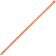 Carlisle 40225EC24 Orange 60 Inch Sparta Fiberglass Broom Handle With 3/4" ACME Threaded Tip