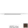 Carlisle 40246EC01 Brown 30" Long Sparta Natural Aluminum Handle With Color-Coded 3/4" Threaded Tip and Color-Coded Cap With Hanging Hole