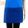 Chef Approved 167605WAFHBL Royal Blue Poly-Cotton Front of House Waist Apron w/ 3 Pockets - 12"L x 24"W