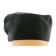 Chef Approved Black Beanie Chef Hat Pill Box Style w/ Solid Top - Large Size