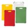 Tablecraft CBG1824APK4 24" x 18" x 1/2" Assorted Color Plastic 4 Pack Of Grippy Cutting Boards