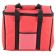 Chef Approved Insulated Soft-Sided Sandwich / Take-Out Hot / Cold Delivery Bag 12" x 12" x 15" Red Nylon 