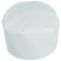 Chef Approved White Chef Hat Pill Box Style w/ Solid Top - Regular Size