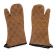 Chef Approved 17" Flame Retardant Brown Cotton Oven Mitt Ambidextrous -  (pair)