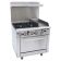 Empura EGR36-G12 Liquid Propane 36" Wide Stainless Steel 4-Burner Gas Range with 12" Right Side Griddle and 1 Full Sized Standard Oven - 171,000 BTU