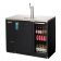 Everest Refrigeration EBDS2-BBG-24 49" Black Two Section Solid/Glass Door Back Bar/Direct Draw Keg Refrigerator - 1 Keg