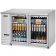 Everest Refrigeration EBB48G-SS 49" Stainless Steel Two Section Glass Door Back Bar Cooler - 14 Cu. Ft.