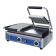 Globe GSGDUE10 Bistro Smooth Cast Iron Top And Bottom Double Panini Sandwich Grill - 208-240V / 3200W