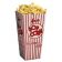 Winco Benchmark 41047 Popcorn Scoop Box Popcorn Supplies 1.25 oz. Red and White Stripped Design