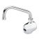 Krowne 16-192 Royal Series Wall Mount Electronic Hands Free Faucet With Infrared Sensor, 6" Swing Spout, Single Center