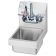 Krowne HS-1 Wall Mount 9" Wide MiniMax Stainless Steel Hand Sink, 4" OC Splash Mount Low-Lead Faucet And 5" Deep Bowl