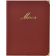 American Metalcraft MCCRLSWR Wine Red Securit Classic Faux Leather Menu Holder - 10" x 13"