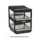 Nemco 6480-30S-B Black 30" Slanted Double Shelf Merchandiser - 120V
