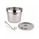 Nemco 66088-8 7 Qt. Stainless Steel Inset Kit with Cover and Ladle