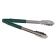 Tablecraft 3712GEU 12" One Piece Vinyl-Coated Tongs with Green Handle