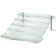 Tablecraft AW5 16 1/2" x 21" x 6 1/4" Cristal Collection 5 Step Waterfall Acrylic Display Riser