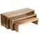 Tablecraft RACA300 3 Piece Acacia Wood Cascade Riser Set