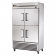 True T-49-4-HC T Series Reach-In Two Section Refrigerator w/ Four Solid Swing Half Doors And Six PVC Coated Wire Shelves