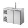 True TDR48-RISZ1-L-S-SS-1 Stainless Steel 48" Two Section Solid Door Draft Refrigerator