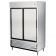 True TSD-47-HC TSD Series Reach-In Two Section Refrigerator w/ Two Solid Sliding Doors And Six PVC Coated Wire Shelves