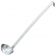 Vollrath 46901 Economy 2-Piece 1 oz Stainless Steel Round Serving Ladle With 10 3/4" Hooked-Groove Handle