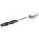 Vollrath 46920 Kool-Touch 11 5/8" Notched Stainless Steel Hollow Handle Buffetware Serving Spoon With Black Insulated Heat-Resistant Handle