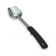 Vollrath 46948 Grip N' Serv 13 3/4" 3-Sided Solid Stainless Steel Basting / Serving Spoon With Black Heat-Resistant Handle