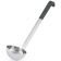 Vollrath 4980120 Black Kool-Touch 1 oz JP Jacob's Pride Collection One-Piece Heavy-Duty Stainless Steel Serving Ladle With 9 7/8" Black Insulated Heat-Resistant Hook Handle