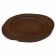 Winco CAST-6UL Round 7 3/4" x 8 1/4" Wood Underliner With Dual Contoured Handles For CAST-6 FireIron Skillets