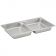 Winco SPFD2 Full Size Standard Weight Anti-Jam Stainless Steel Divided Steam Table / Hotel Pan - 2 1/2" Deep