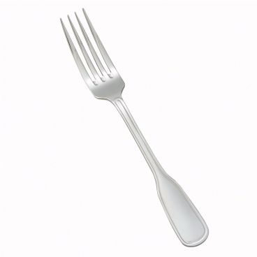 Winco 0033-11 8 1/8" Oxford Flatware Stainless Steel European Size Table Fork