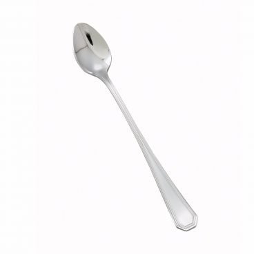 Winco 0035-02 7 1/2" Victoria Flatware Stainless Steel Iced Tea Spoon